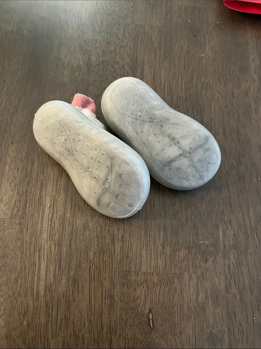 Kids Grey Sock-Style walking Shoes